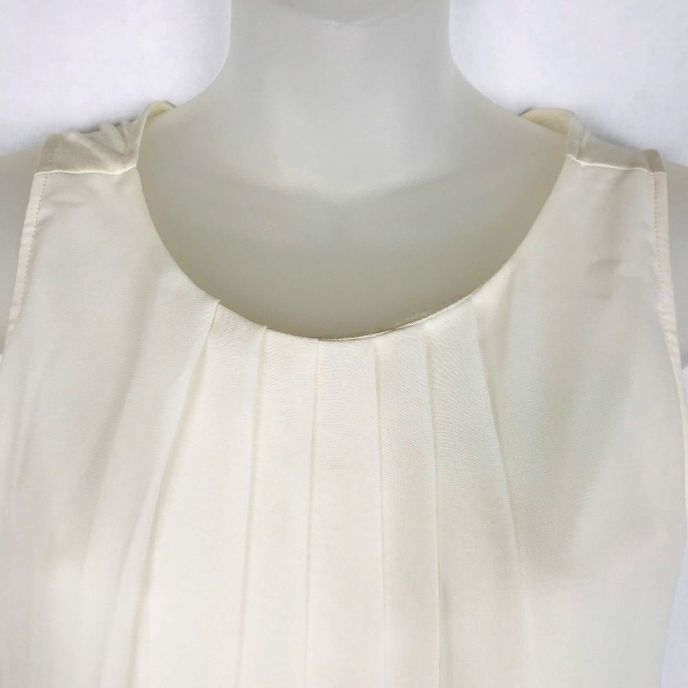 Ann Taylor Loft Petites Sleeveless Pleated Front T - Picture 3 of 7